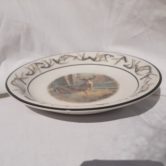 Bass Pro Shops OLD MOSSY HORNS Salad Plate 7 1/2", 8347349, Deer, EUC - Picture 4 of 7